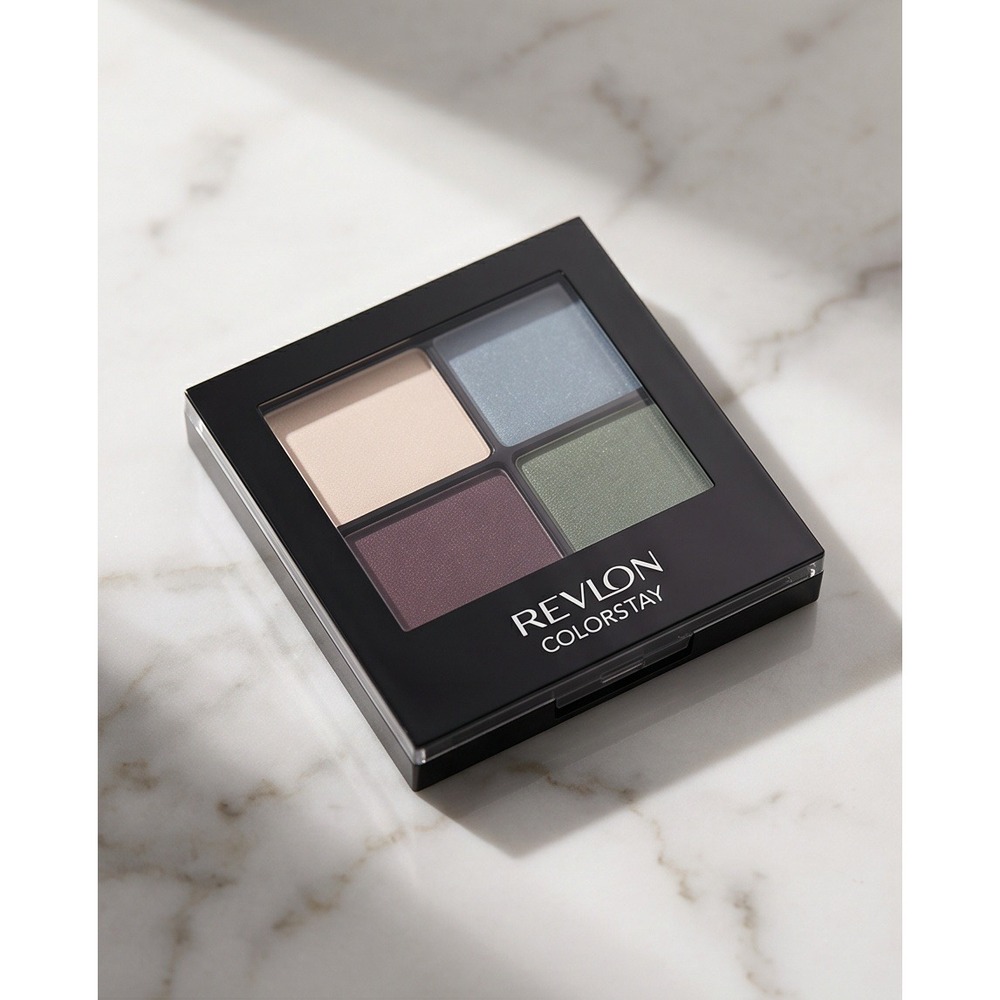 Revlon ColorStay 16‎ Hour Eye Shadow Quad 585 Sea Mist Blue Green Purple New
